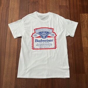 Budweiser Men's White T-shirt